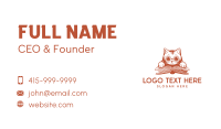 Cat Book Story Business Card