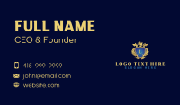 Royal Laurel Shield  Business Card Design
