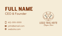 Brewed Coffee Cups  Business Card Design