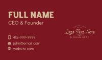 Elegant Luxury Cursive Wordmark Business Card Design