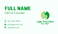Nature Sprout Leaf  Business Card Design