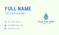 Mountain Water Drop Business Card