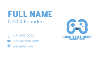 Modern Blue Controller Business Card