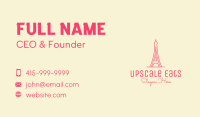 Pink Eiffel Tower  Business Card Image Preview