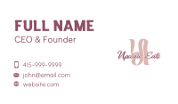 Feminine Beauty Script Lettermark Business Card Image Preview