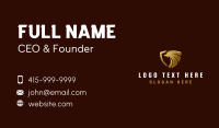 Luxury Eagle Shield Business Card