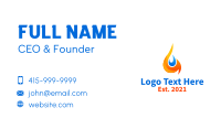 Thermal Fire Element  Business Card Design