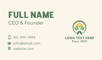 Human Leaf Gardener Business Card