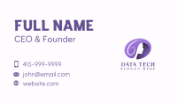 Purple Woman Skincare Business Card