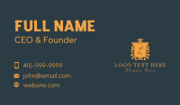 Royal Crown Shield Lettermark Business Card