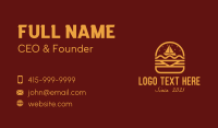 Burger Snack Sailboat Business Card