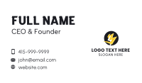 Electric Bolt Letter B Business Card Design