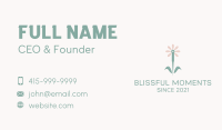 Floral Acupuncture Medicine  Business Card Design