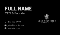 Knight Helmet Crest Business Card