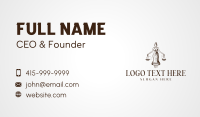 Lady Justice Woman Business Card