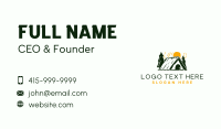 Camp Cabin Tent Business Card