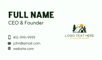 Camp Cabin Tent Business Card Design