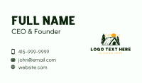 Camp Cabin Tent Business Card