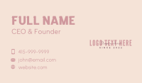 Generic Signature Business Business Card