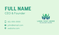 Leafy Letter W  Business Card