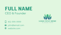 Leafy Letter W  Business Card Design