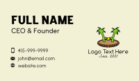 Tropical Beach Hammock  Business Card