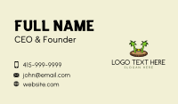 Tropical Beach Hammock  Business Card