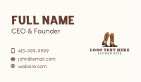Rodeo Cowboy Boots Business Card