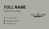 Music Bar Business Card example 1