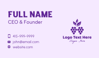 Grape Juice Business Card example 1