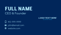 Blue Firm Wordmark Business Card