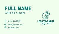Green Eco Horse Business Card
