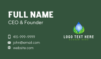 Water Drop Leaf Business Card