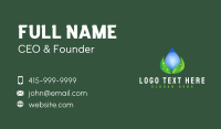 Water Drop Leaf Business Card Design