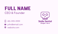 Purple Skull Equalizer Business Card