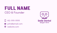 Purple Skull Equalizer Business Card