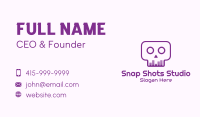 Purple Skull Equalizer Business Card