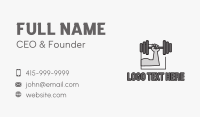 Arm Weightlifting Gym Business Card Design