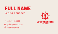 Red Nautical Lighthouse  Business Card Design
