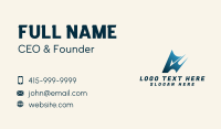 Tech Agency Letter A Business Card