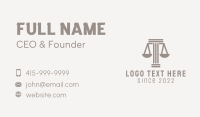 Law Business Card example 4