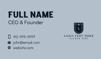 Shield Crown Lettermark Business Card Design