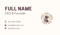 Western Rodeo Cowgirl Business Card