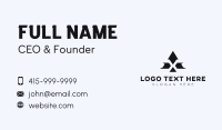 Gaming Technology Brand Letter X Business Card