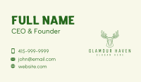 Wild Moose Antler Business Card