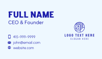 Blue Container Box Business Card
