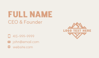 Mountain Travel Hiking Business Card