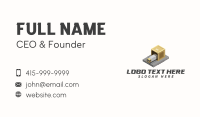 Truck Logistics Crate Business Card Design