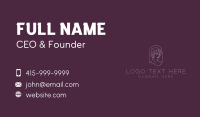 Lady Statue Decoration Business Card Design