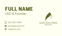 Green Tit Bird Business Card